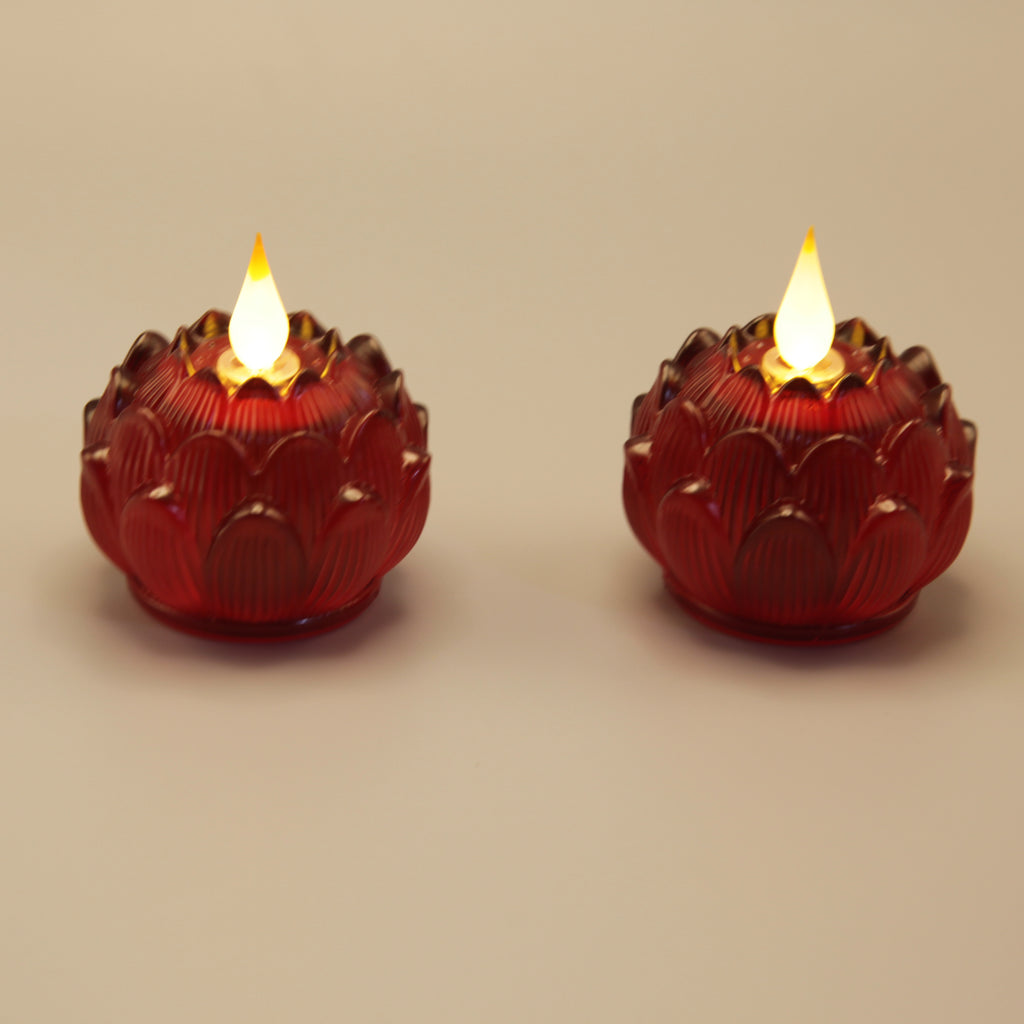 Lotus Mini Bud Lamp（Real-Flame™ 3D Wick）