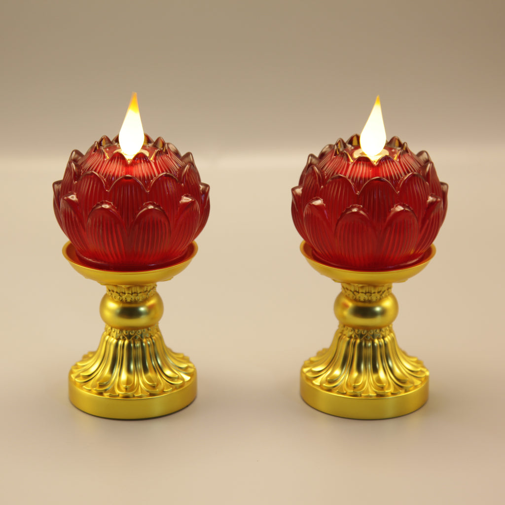 Lotus Mini Bud Lamp（Real-Flame™ 3D Wick）