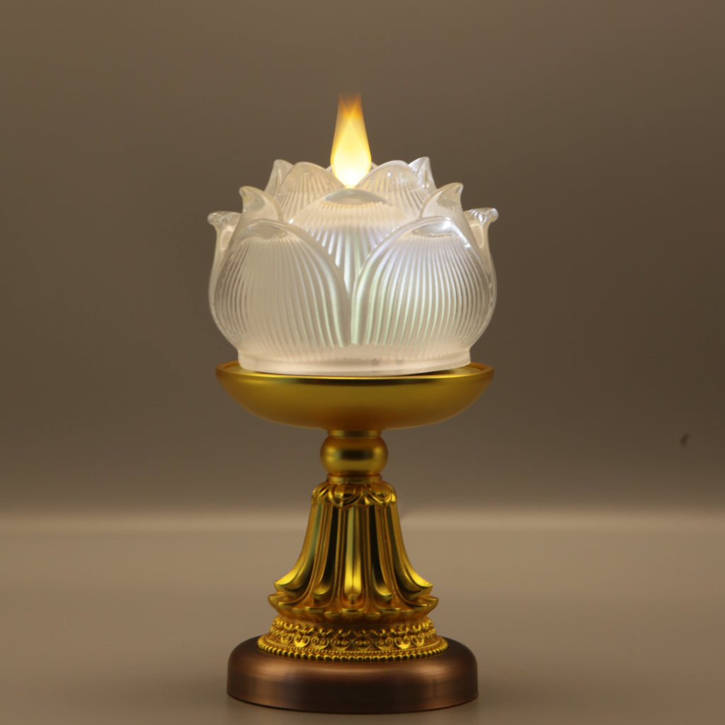 Lotus Bud Lamp（Real-Flame™ 3D Wick）