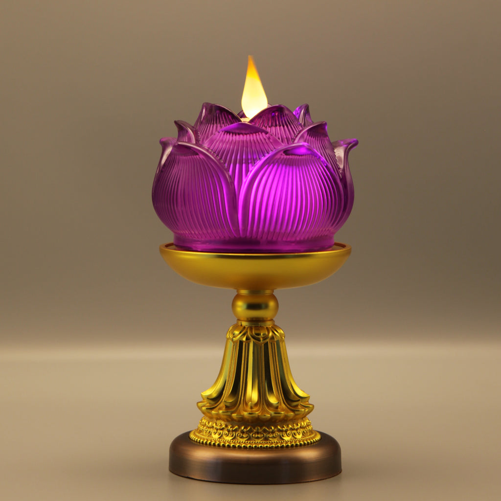 Lotus Bud Lamp（Real-Flame™ 3D Wick）