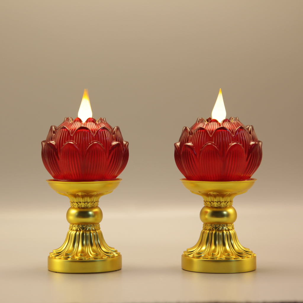 Lotus Mini Bud Lamp（Real-Flame™ 3D Wick）