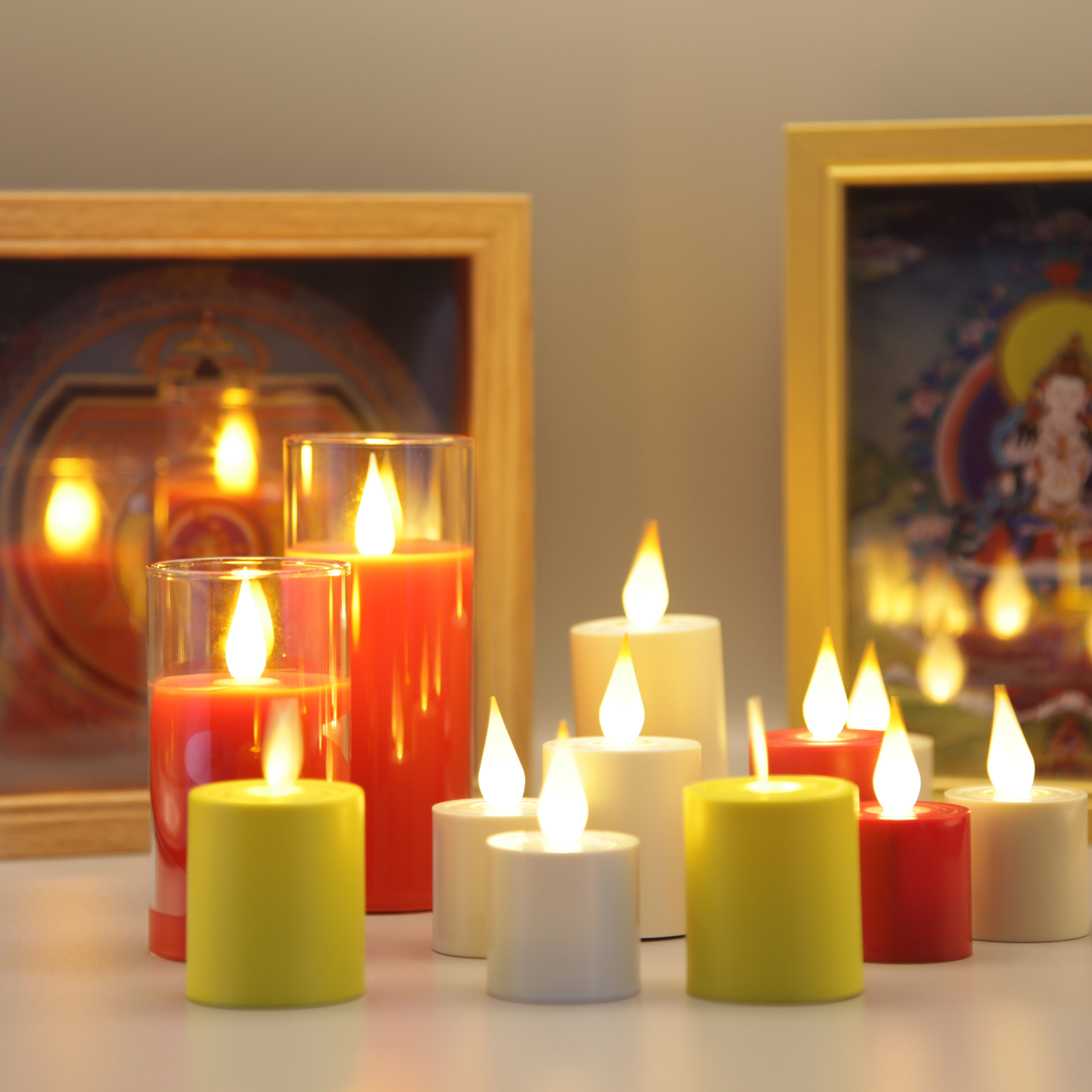 Flameless Tealight （Real-Flame™ 3D Wick)