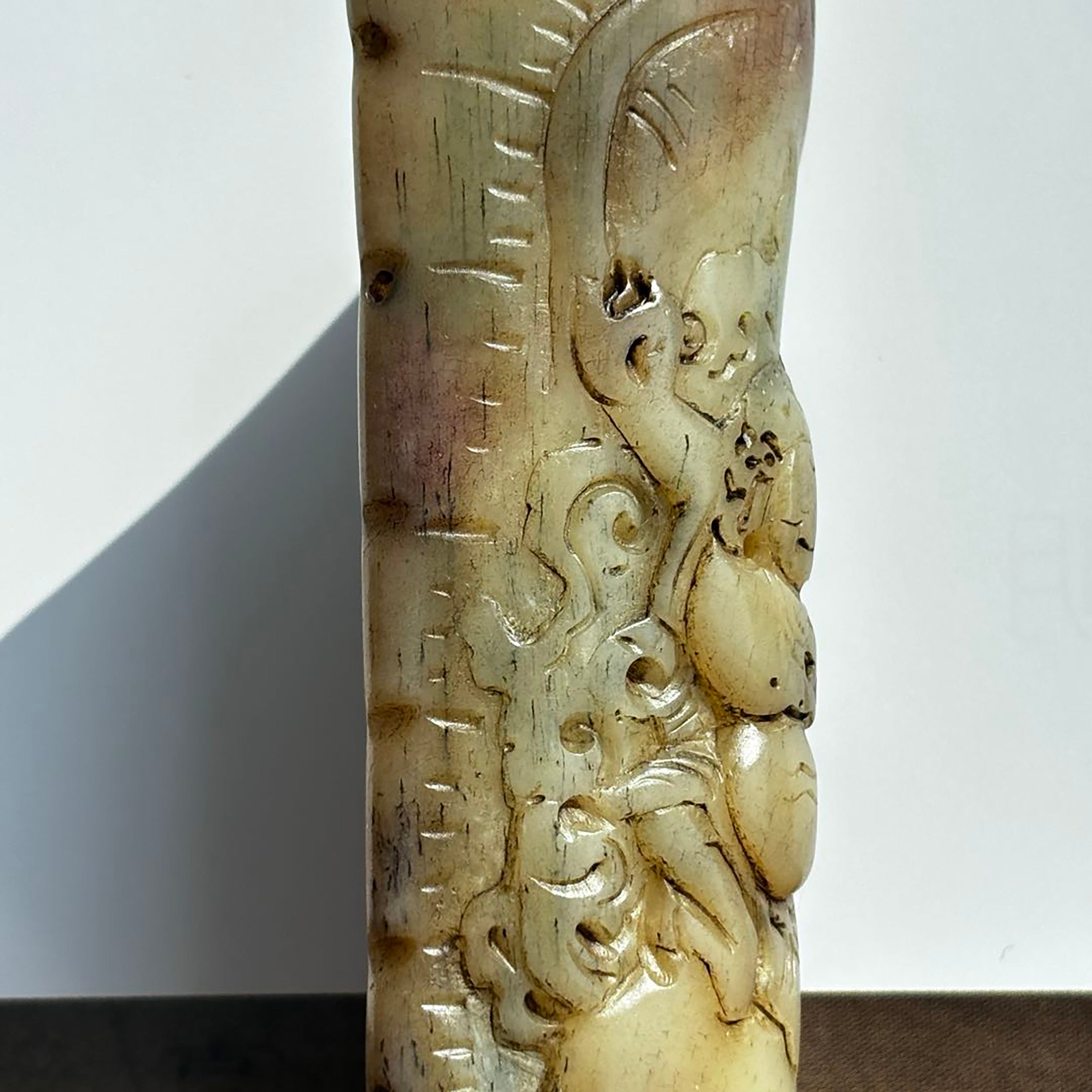 Tibetan Hand Carved Yak Bone Figure Amulet Pendant