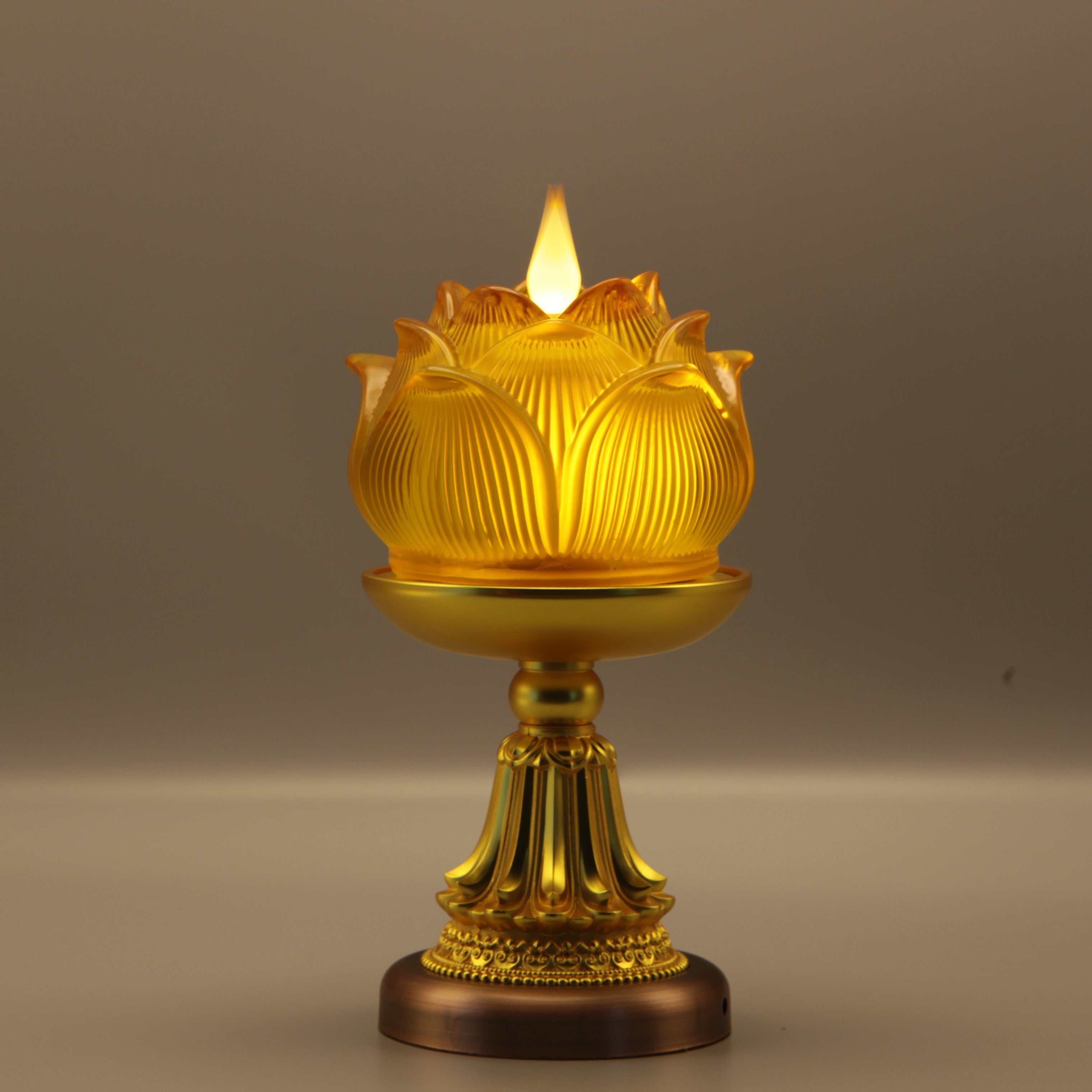 Lotus Bud Lamp（Real-Flame™ 3D Wick）