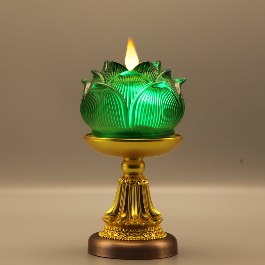 Lotus Bud Lamp（Real-Flame™ 3D Wick）