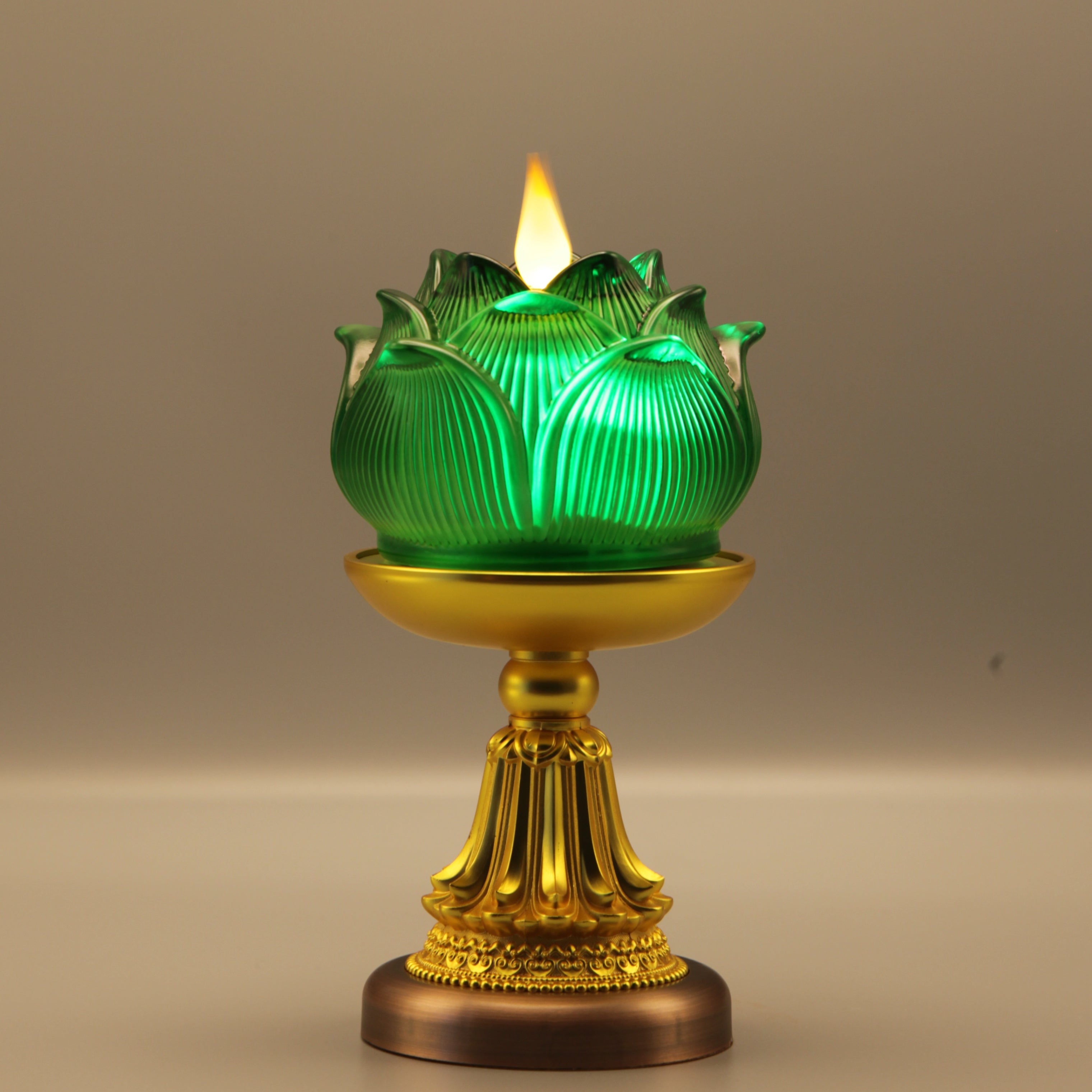 Lotus Bud Lamp（Real-Flame™ 3D Wick）