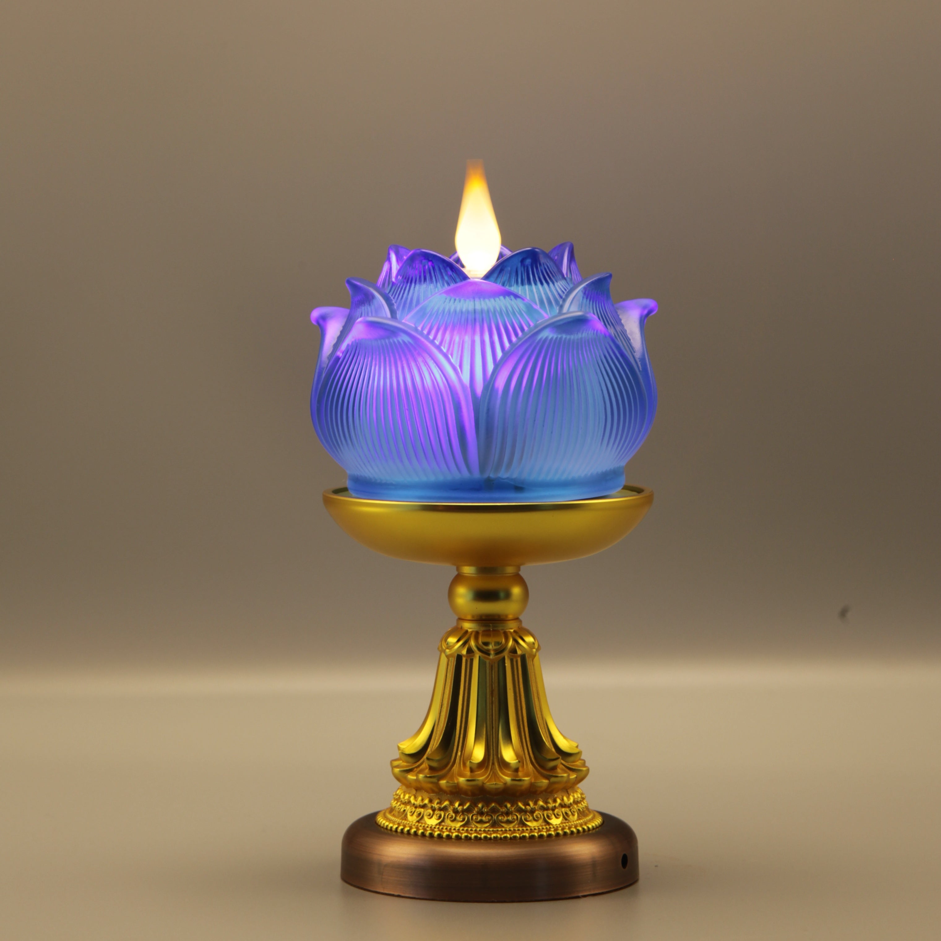 Lotus Bud Lamp（Real-Flame™ 3D Wick）