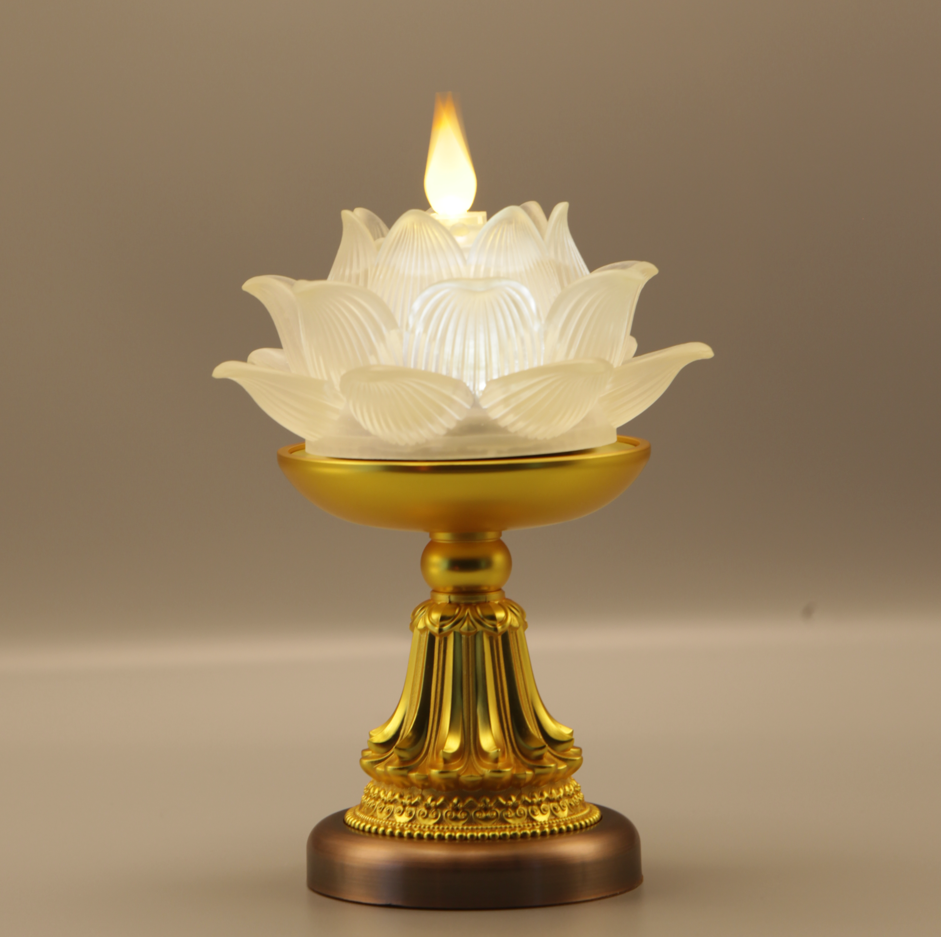Lotus Bloom Lamp（Real-Flame™ 3D Wick）