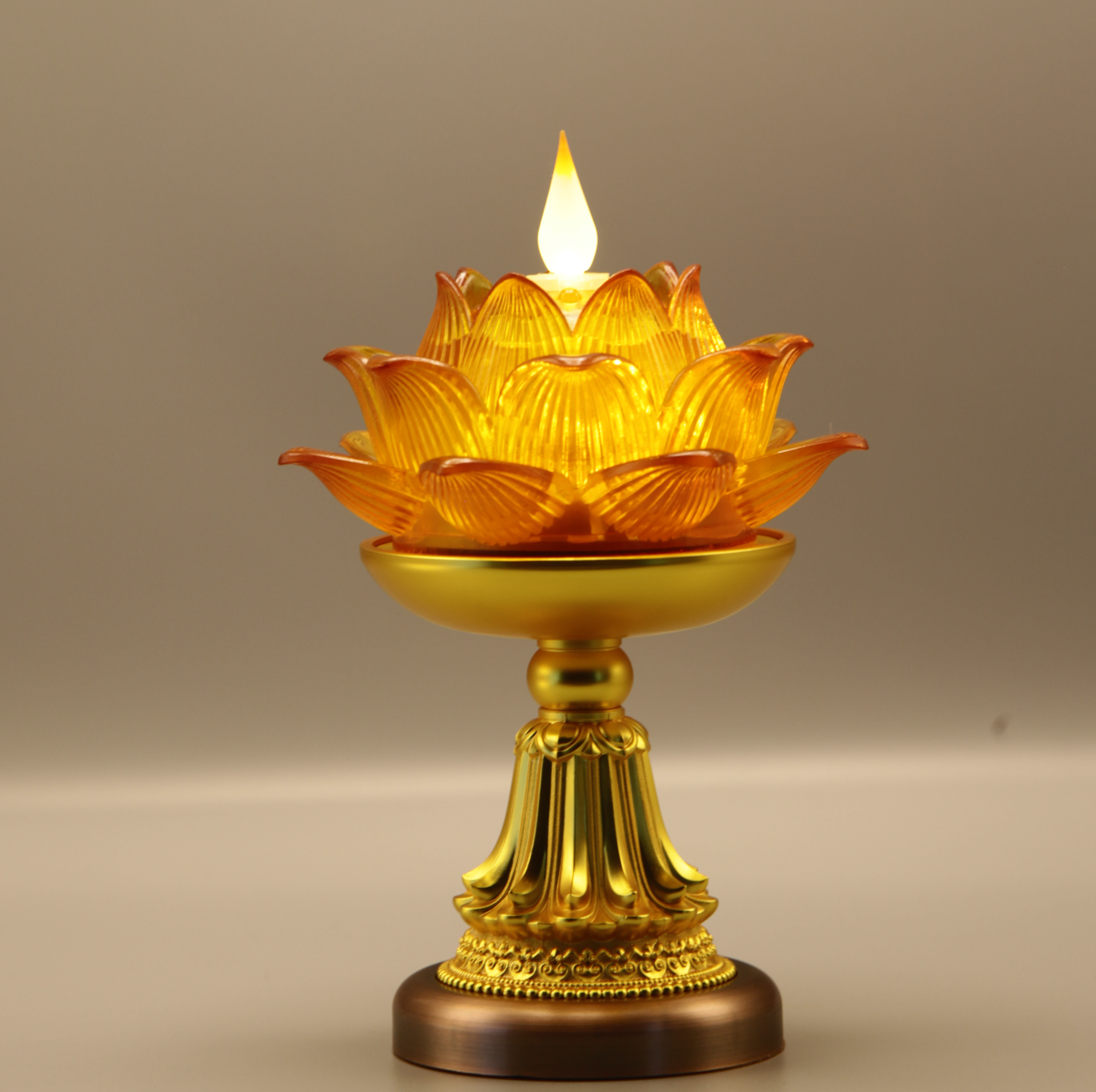 Lotus Bloom Lamp（Real-Flame™ 3D Wick）