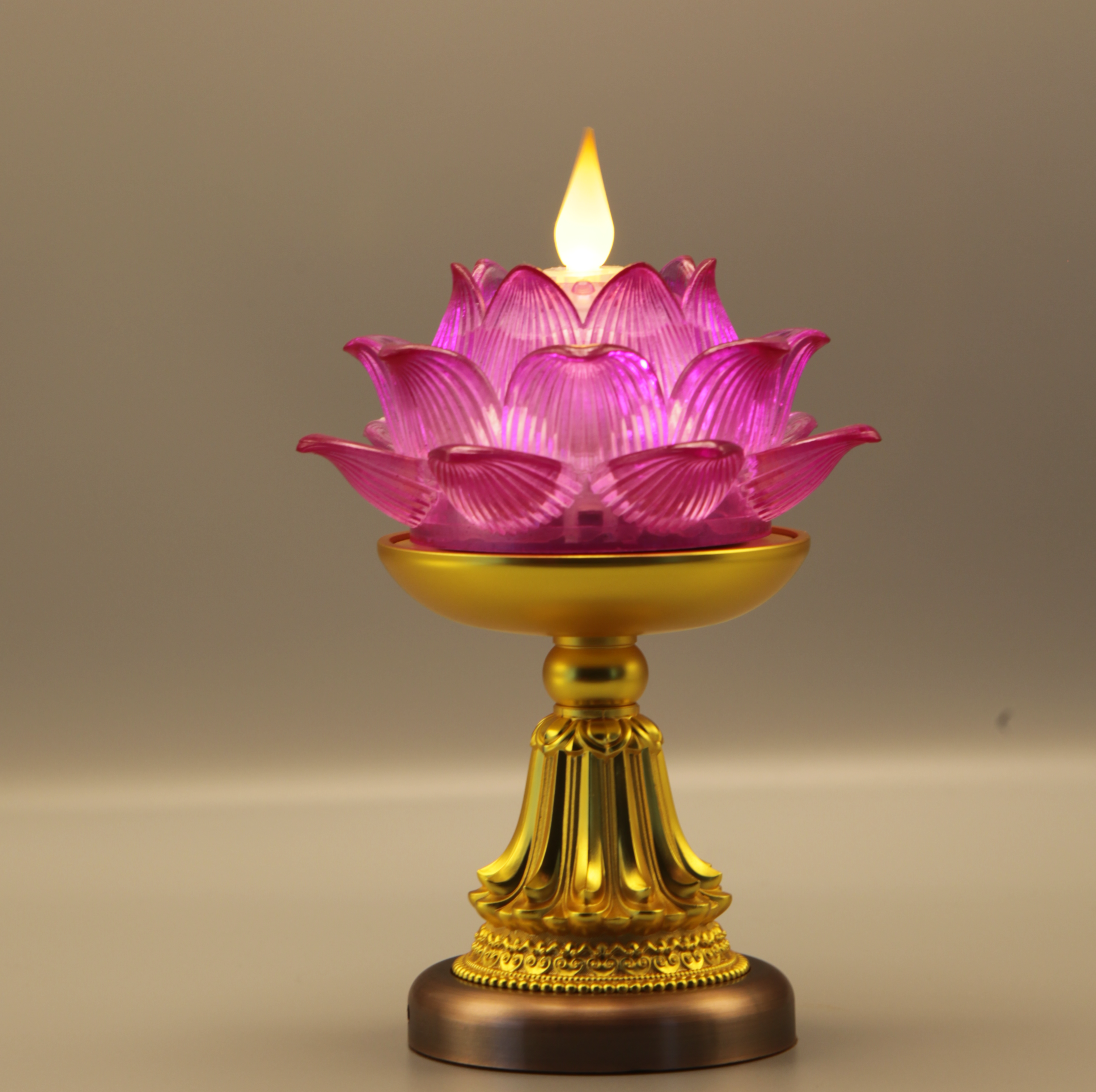 Lotus Bloom Lamp（Real-Flame™ 3D Wick）
