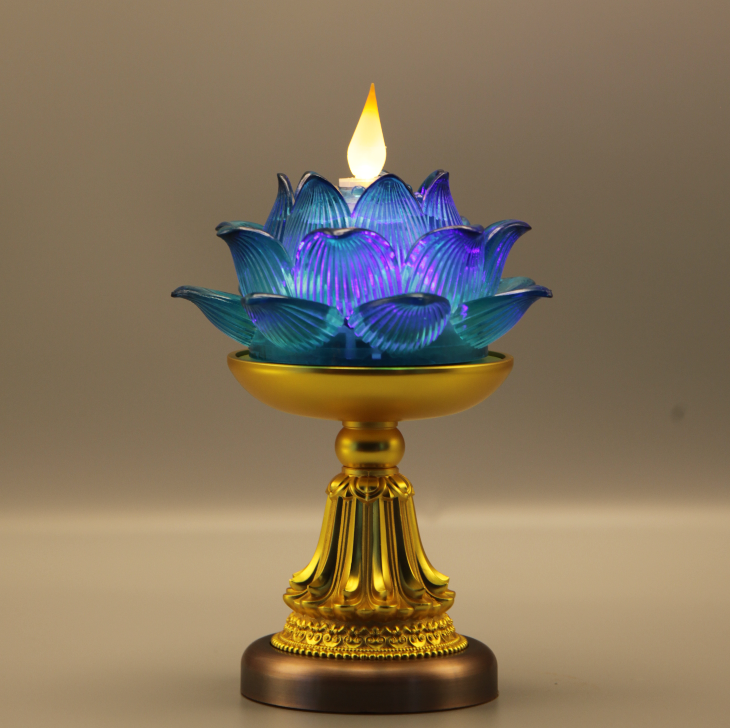Lotus Bloom Lamp（Real-Flame™ 3D Wick）