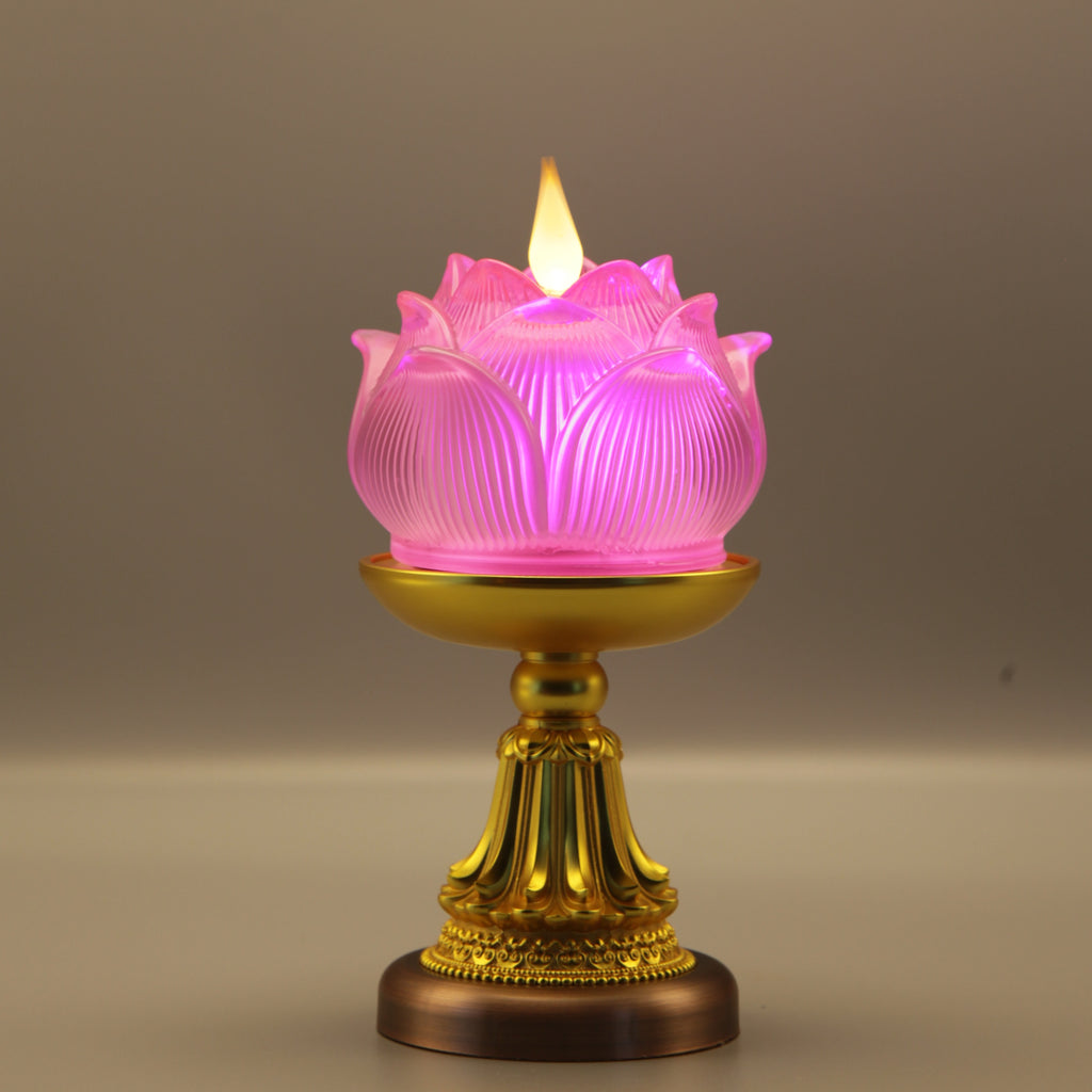 Lotus Bud Lamp（Real-Flame™ 3D Wick）